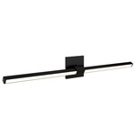 Tie Stix Metal Linear Adjustable Wall Light - Satin Black / Satin Black