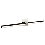 Tie Stix Metal Linear Adjustable Wall Light - Satin Nickel / Antique Bronze