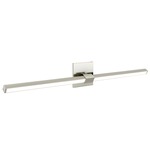 Tie Stix Metal Linear Adjustable Wall Light - Satin Nickel / Satin Nickel