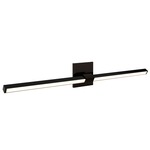 Tie Stix Metal Linear Adjustable Wall Light - Antique Bronze / Satin Black