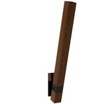 Tie Stix Wood Warm Dim Indirect Adjustable Wall Light - Antique Bronze / Wood Walnut