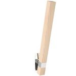Tie Stix Wood Indirect Adjustable Wall Light - Chrome / Wood Maple