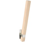 Tie Stix Wood Indirect Adjustable Wall Light - Satin Nickel / Wood Maple
