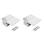 Light Channel LCMW.6 Millwork End Cap/Pair - Satin Aluminum