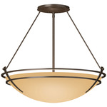 Presidio Tryne Semi Flush Ceiling Light - Bronze / Sand