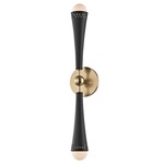 Tupelo Wall Sconce - Aged Brass / White