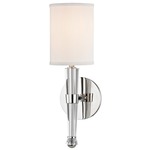 Volta Wall Sconce - Polished Nickel / White