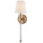 Blixen Wall Sconce - Aged Brass / Off White