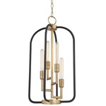 Angler Chandelier - Aged Brass