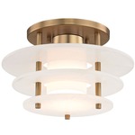 Gatsby Ceiling Light Fixture - Aged Brass / Alabaster