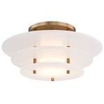 Gatsby Ceiling Light Fixture - Aged Brass / Alabaster
