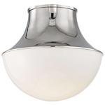 Lettie Ceiling Light Fixture - Polished Nickel / Opal