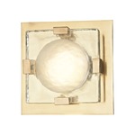 Bourne Wall / Ceiling Light - Aged Brass