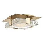 Bourne Wall / Ceiling Light - Aged Brass