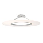 Elektron Convertible Semi Flush Ceiling Light - Brushed Aluminum