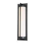 Oberon Outdoor Wall Light - Black / Opal