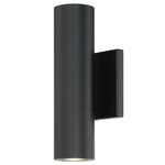 Caliber Outdoor Up or Down Wall Light - Black