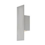 Icon Outdoor Wall Light - Brushed Aluminum / White