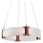 Parallel Ring Chandelier - Oil Rubbed Bronze / Clear Rimelight