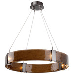 Parallel Ring Chandelier - Gunmetal / Bronze Granite