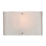 Textured Glass Square Wall Sconce - Polished Nickel / Frosted Granite