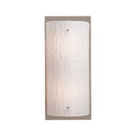 Textured Glass Covered Wall Sconce - Beige Silver / Frosted Granite