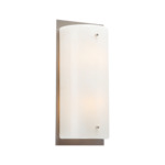 Textured Glass Covered Wall Sconce - Metallic Beige Silver / Ivory Wisp