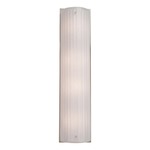 Textured Glass Covered Wall Sconce - Beige Silver / Frosted Strata
