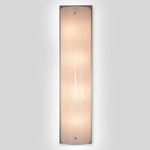 Textured Glass Covered Wall Sconce - Metallic Beige Silver / Ivory Wisp