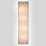 Textured Glass Covered Wall Sconce - Beige Silver / Ivory Wisp