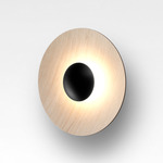 Ginger Wall / Ceiling Light - Matte Black / Oak / White Interior