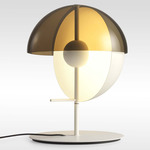 Theia Table Lamp - White / Smoke