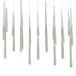 Cascade Linear Multi Light Pendant - Polished Nickel / Clear