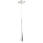 Cascade Pendant - Polished Nickel / Clear