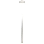 Cascade Pendant - Polished Nickel / Clear