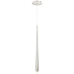 Cascade Pendant - Polished Nickel / Clear