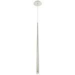 Cascade Pendant - Polished Nickel / Clear