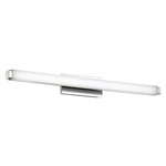 Mini Vogue Bathroom Vanity Light - Chrome / White