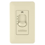 Wall Fan Only Slider Control for Two Fans - Light Almond