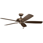 Kevlar Outdoor Ceiling Fan - Weathered Copper / Brown
