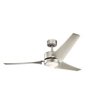 Rana Outdoor Ceiling Fan with Light - Brushed Nickel