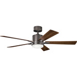 Lucian Elite Ceiling Fan with Light - Olde Bronze / Cherry / Walnut