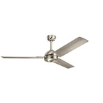 Todo Ceiling Fan - Brushed Stainless Steel