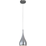 Teardrop Pendant - Satin Nickel