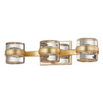 Splash Bathroom Vanity Light - Gold Leaf / Clear