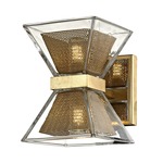 Expression Bathroom Vanity Light - Gold Leaf / Clear
