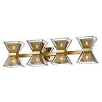 Expression Bathroom Vanity Light - Gold Leaf / Clear