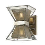 Expression Bathroom Vanity Light - Silver Leaf / Clear