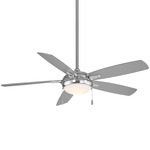 Lun-Aire Ceiling Fan with Light - Brushed Nickel / Silver
