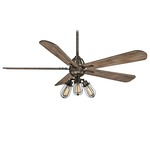 Alva Ceiling Fan with Light - Heirloom Bronze / Aged Boardwalk